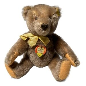 Vintage Steiff Bear Original Teddy Bear Brown Made In Western Germany